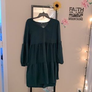 Green Tiered Dress